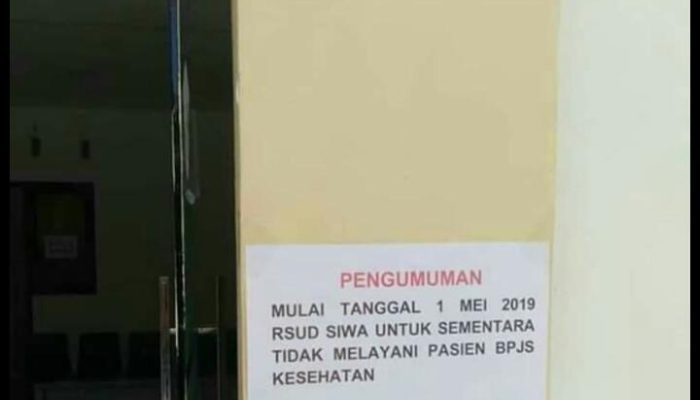 Rumah Sakit Siwa Tolak Pasien BPJS, Warga Kecewa