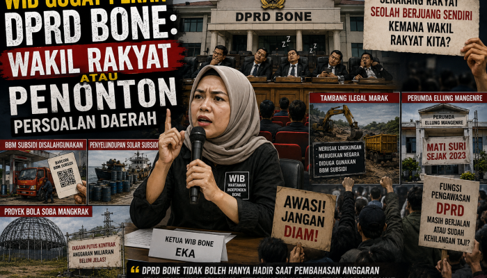 WIB Gugat Peran DPRD Bone: Wakil Rakyat atau Penonton Persoalan Daerah